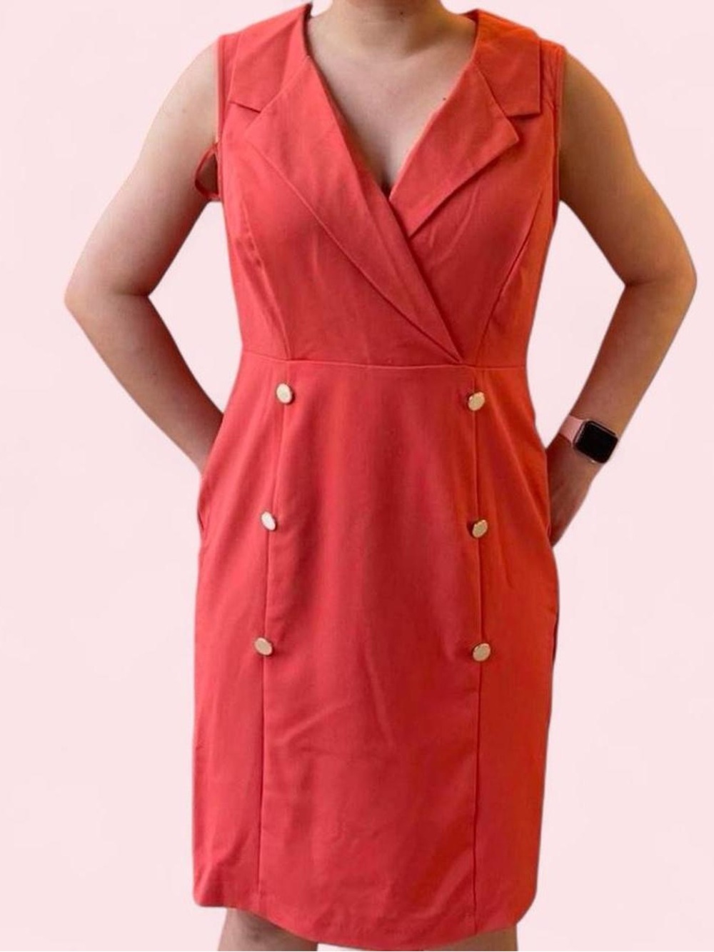 Orange Sheath Dress